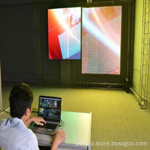 High-resolution Pixel Pitch 9.375 LED Curtain Screen with Protection Level of IP65, Used for Outdoor